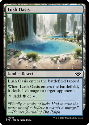 Magic: The Gathering - Lush Oasis Foil - Outlaws of Thunder Junction