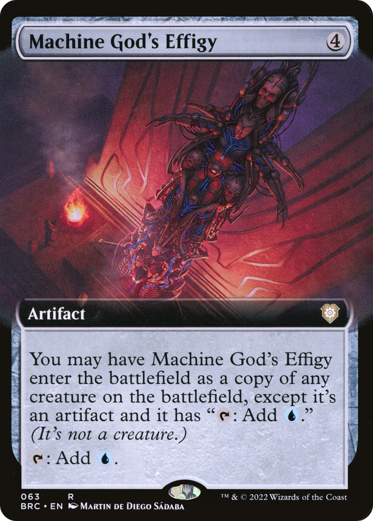 Magic: The Gathering - Machine God's Effigy Foil - The Brothers' War Commander