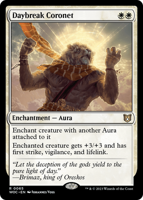 Magic: The Gathering - Daybreak Coronet - Wilds of Eldraine Commander