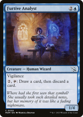 Magic: The Gathering - Furtive Analyst Foil - March of the Machine