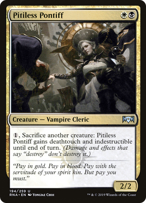 Magic: The Gathering - Pitiless Pontiff Foil - Ravnica Allegiance