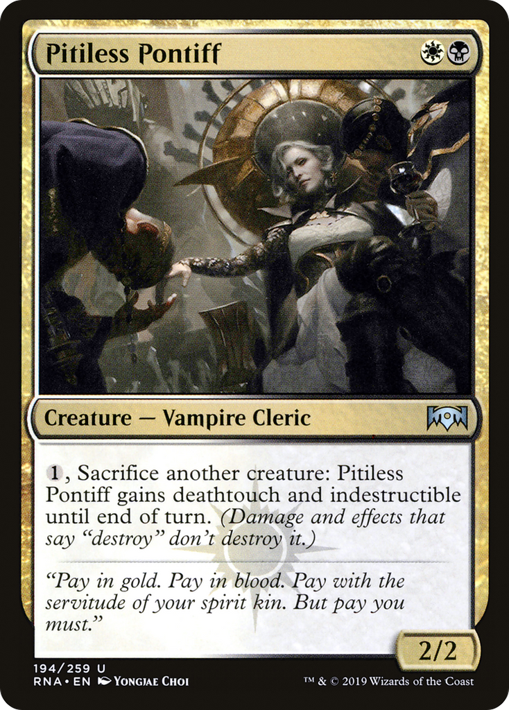 Magic: The Gathering - Pitiless Pontiff Foil - Ravnica Allegiance