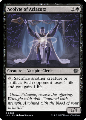 Magic: The Gathering - Acolyte of Aclazotz Foil - The Lost Caverns of Ixalan