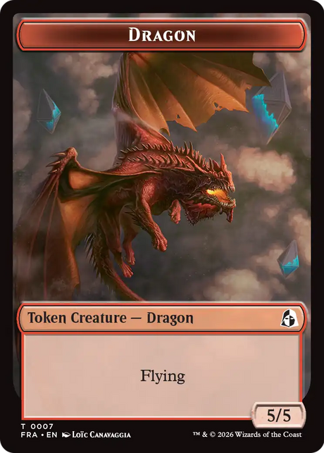 Magic: The Gathering - Dragon Token - Reality Fracture Tokens