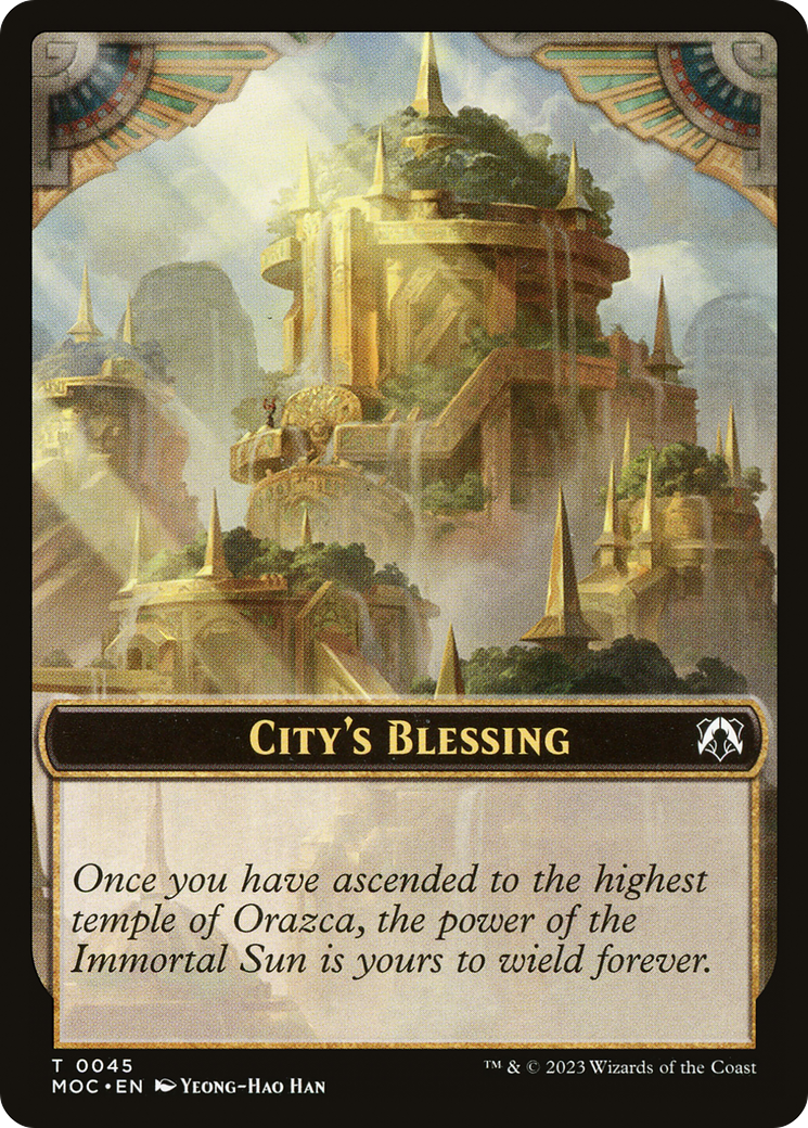 Magic: The Gathering - City's Blessing - March of the Machine Commander Tokens