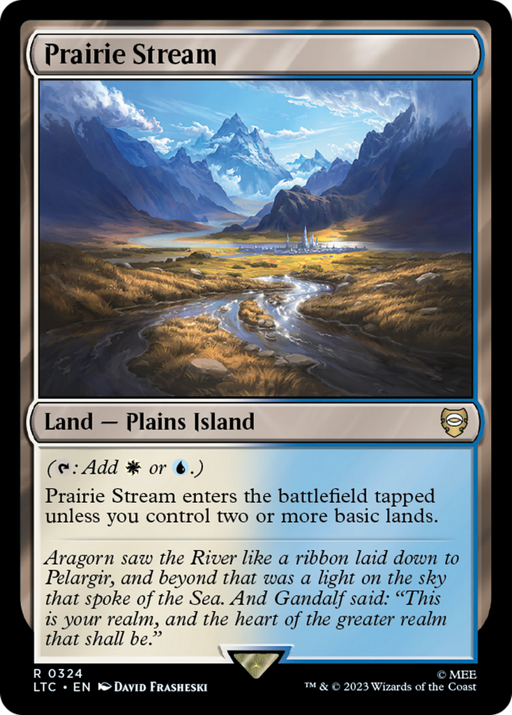 Magic: The Gathering - Prairie Stream - Tales of Middle-earth Commander