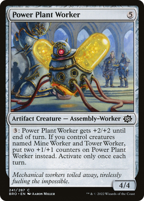 Magic: The Gathering - Power Plant Worker Foil - The Brothers' War