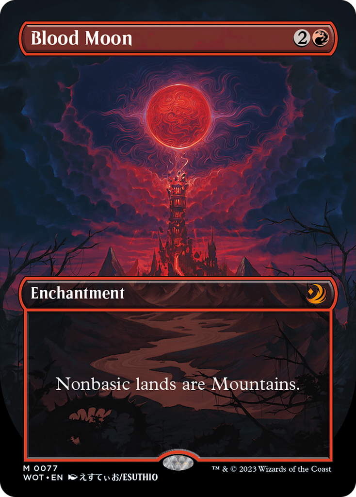 Magic: The Gathering - Blood Moon Foil - Wilds of Eldraine: Enchanting Tales