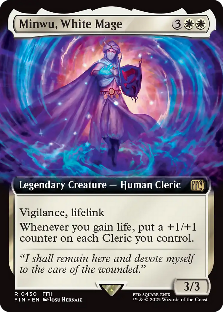 Magic: The Gathering - Minwu, White Mage Foil - Final Fantasy