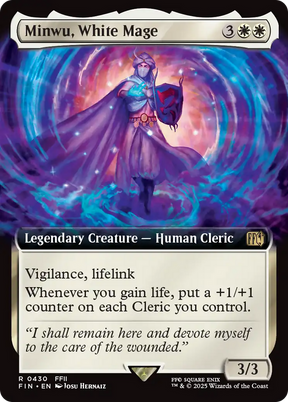 Magic: The Gathering - Minwu, White Mage Foil - Final Fantasy