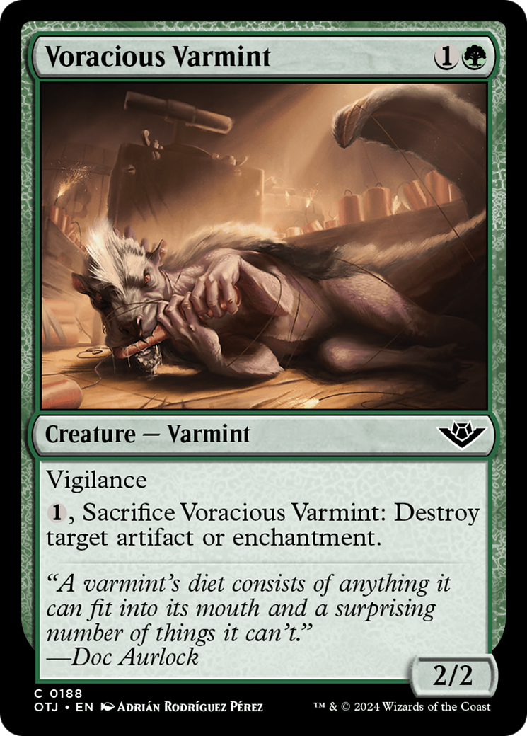 Magic: The Gathering - Voracious Varmint Foil - Outlaws of Thunder Junction