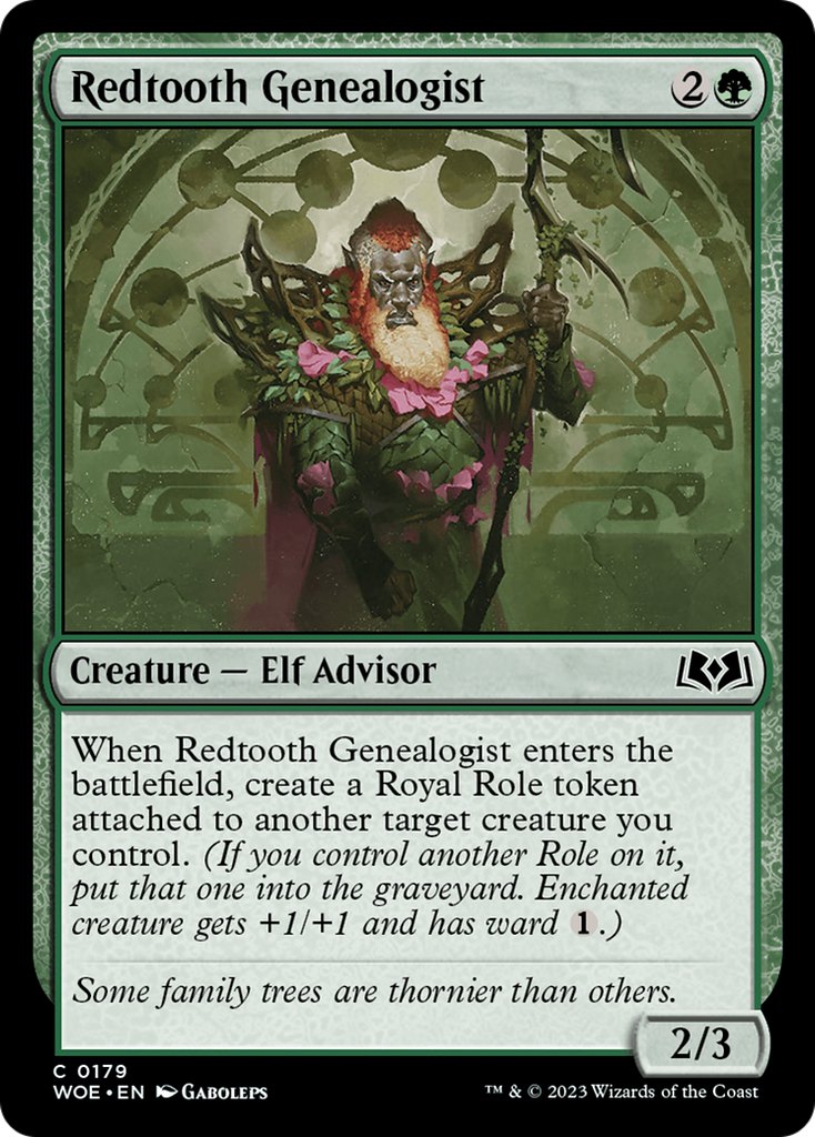 Magic: The Gathering - Redtooth Genealogist - Wilds of Eldraine