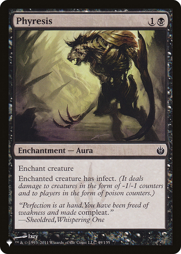 Magic: The Gathering - Phyresis - The List