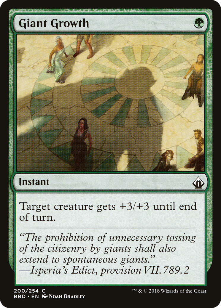 Magic: The Gathering - Giant Growth Foil - Battlebond
