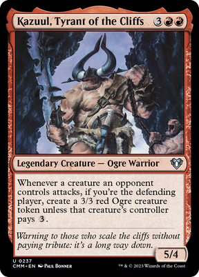 Magic: The Gathering - Kazuul, Tyrant of the Cliffs - Commander Masters