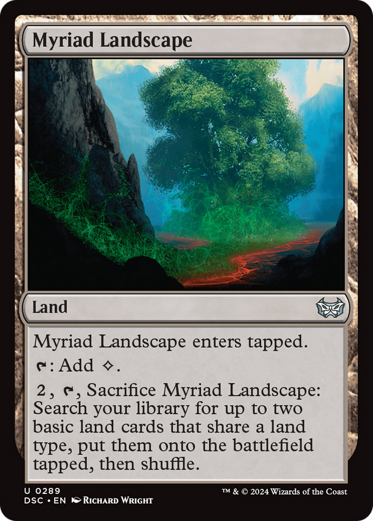 Magic: The Gathering - Myriad Landscape - Duskmourn: House of Horror Commander