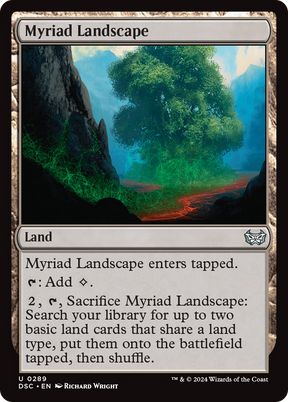 Magic: The Gathering - Myriad Landscape - Duskmourn: House of Horror Commander