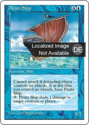 Magic: The Gathering - Piratenschiff - Fourth Edition
