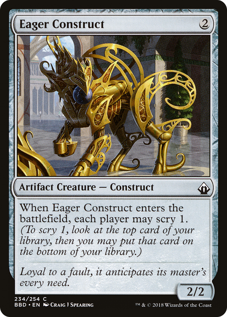 Magic: The Gathering - Eager Construct Foil - Battlebond