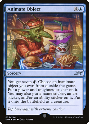 Magic: The Gathering - Animate Object - Unfinity