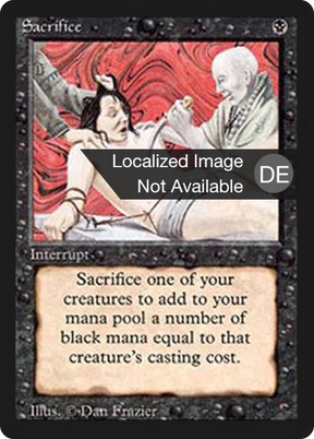Magic: The Gathering - Opferung - Foreign Black Border