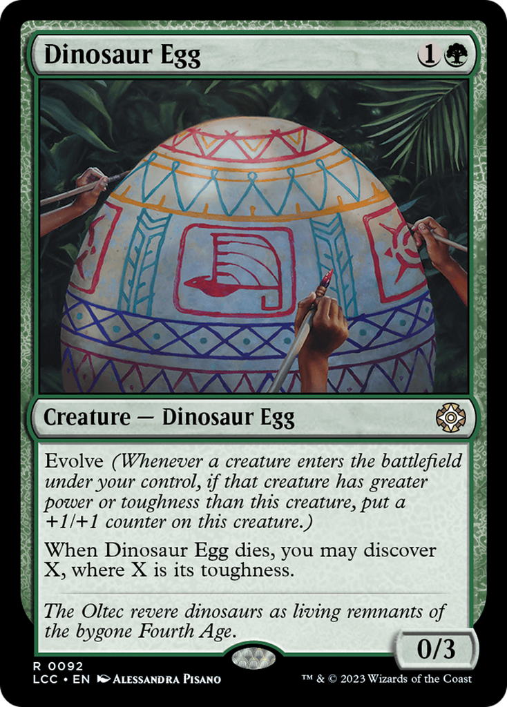 Magic: The Gathering - Dinosaur Egg - The Lost Caverns of Ixalan Commander