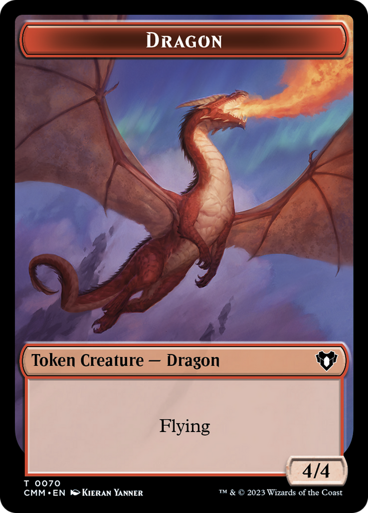 Magic: The Gathering - Dragon Token - Commander Masters Tokens