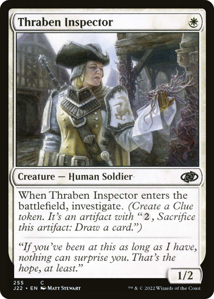 Magic: The Gathering - Thraben Inspector - Jumpstart 2022