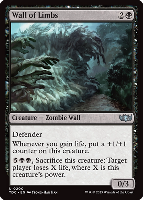 Magic: The Gathering - Wall of Limbs - Tarkir: Dragonstorm Commander
