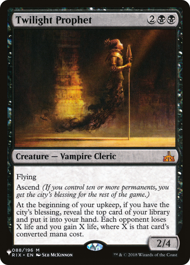 Magic: The Gathering - Twilight Prophet - The List