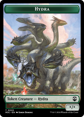 Magic: The Gathering - Hydra Token - Modern Horizons 3 Commander Tokens
