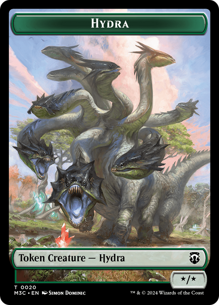 Magic: The Gathering - Hydra Token - Modern Horizons 3 Commander Tokens