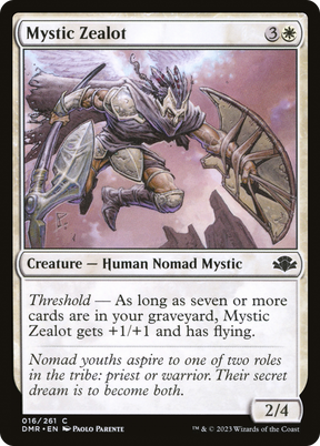 Magic: The Gathering - Mystic Zealot Foil - Dominaria Remastered