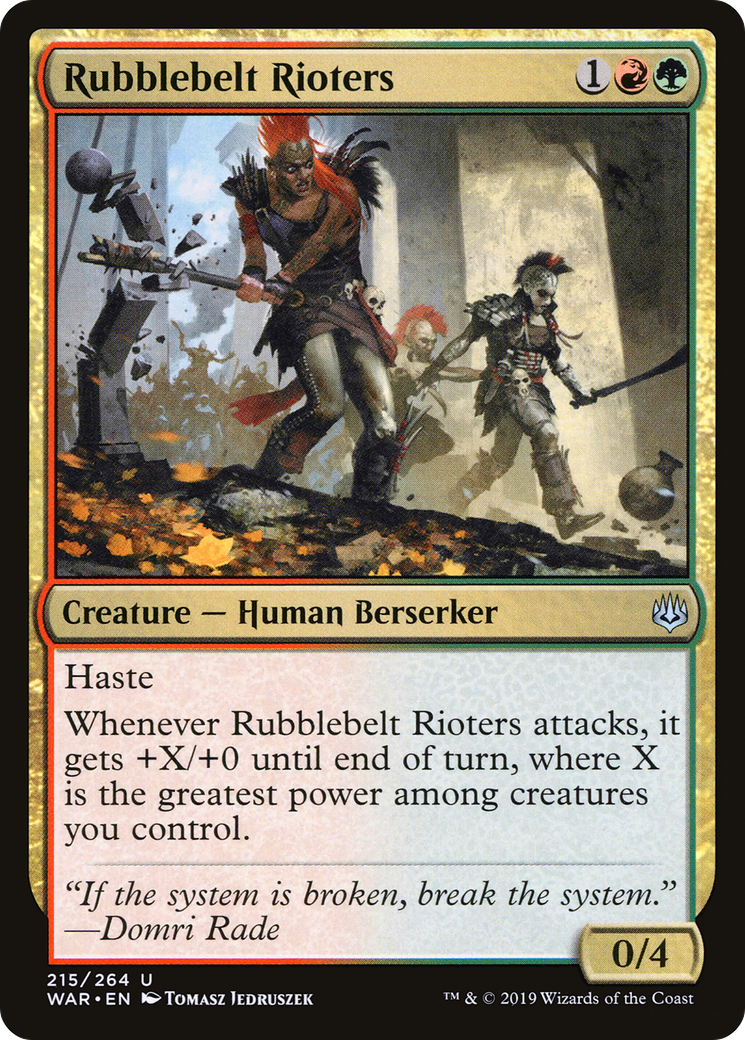 Magic: The Gathering - Rubblebelt Rioters Foil - War of the Spark