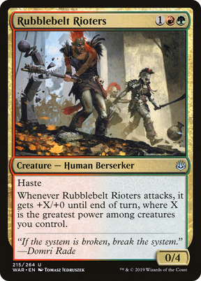 Magic: The Gathering - Rubblebelt Rioters Foil - War of the Spark