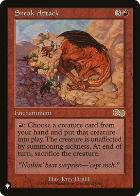 Magic: The Gathering - Sneak Attack - The List
