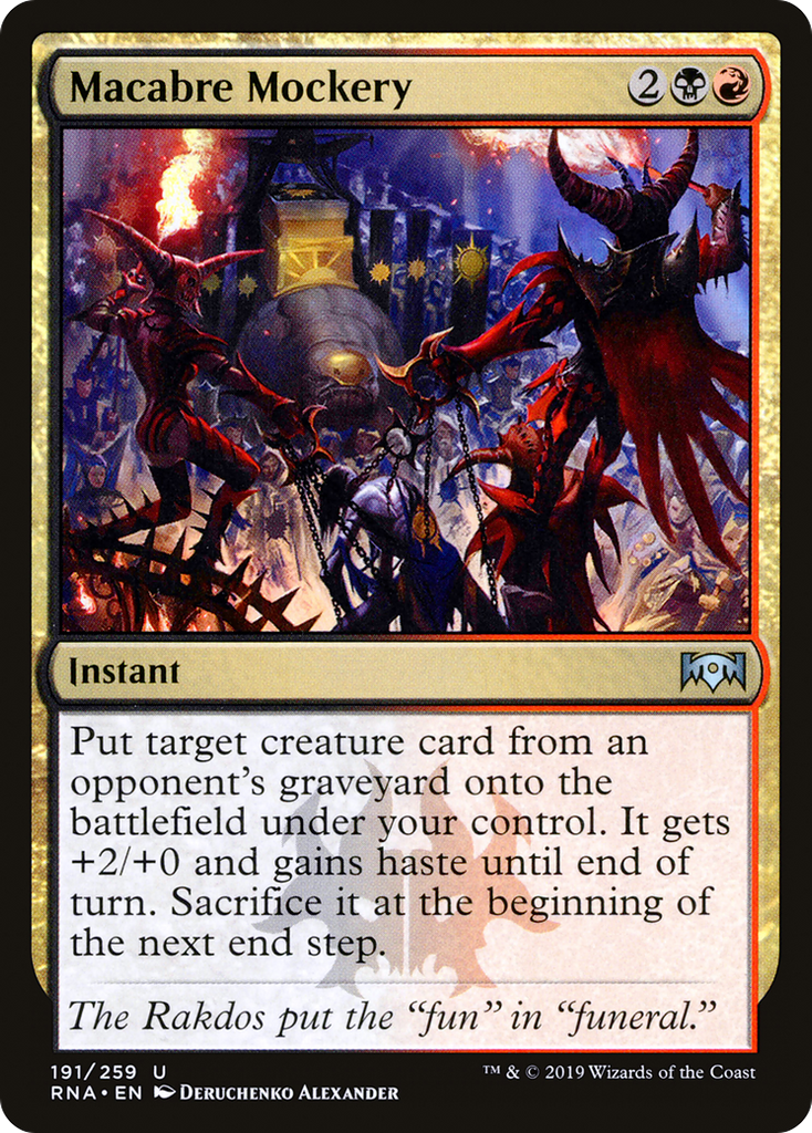 Magic: The Gathering - Macabre Mockery Foil - Ravnica Allegiance