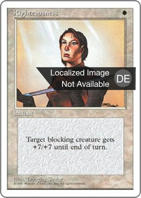 Magic: The Gathering - Rechtschaffenheit - Fourth Edition