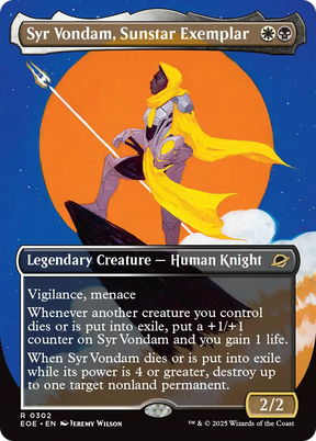 Magic: The Gathering - Syr Vondam, Sunstar Exemplar Foil - Edge of Eternities