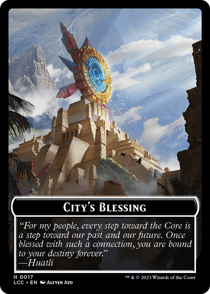 Magic: The Gathering - City's Blessing - The Lost Caverns of Ixalan Commander Tokens