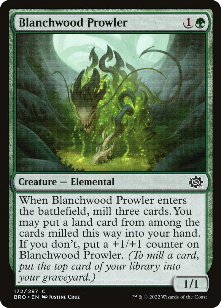 Magic: The Gathering - Blanchwood Prowler Foil - The Brothers' War