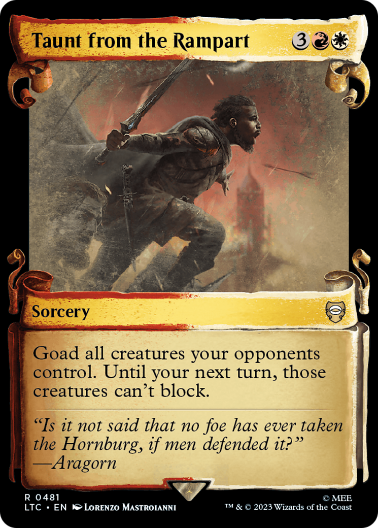 Magic: The Gathering - Taunt from the Rampart - Tales of Middle-earth Commander