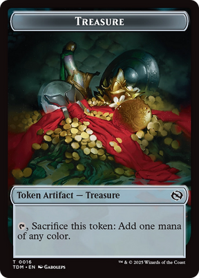 Magic: The Gathering - Treasure Token - Tarkir: Dragonstorm Tokens