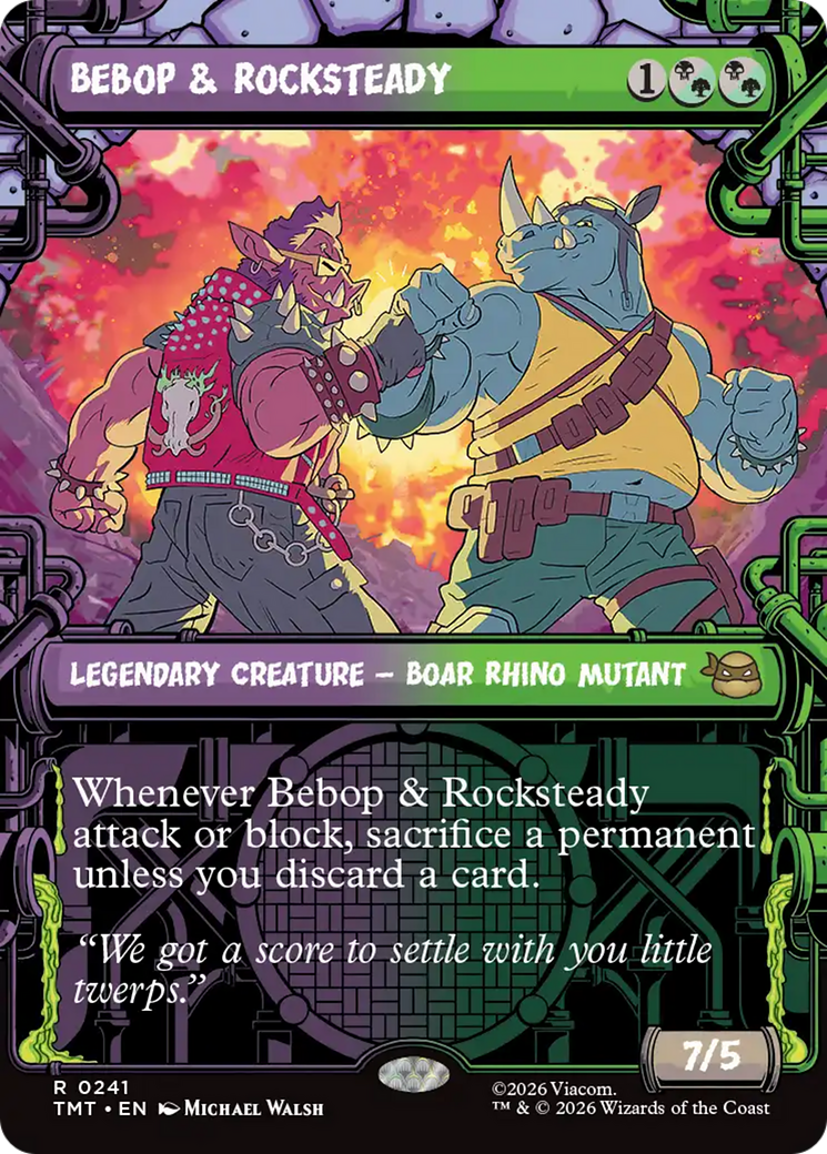 Magic: The Gathering - Bebop & Rocksteady Foil - Teenage Mutant Ninja Turtles