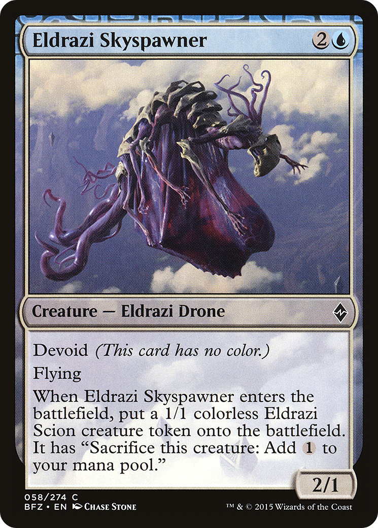 Magic: The Gathering - Eldrazi Skyspawner Foil - Battle for Zendikar
