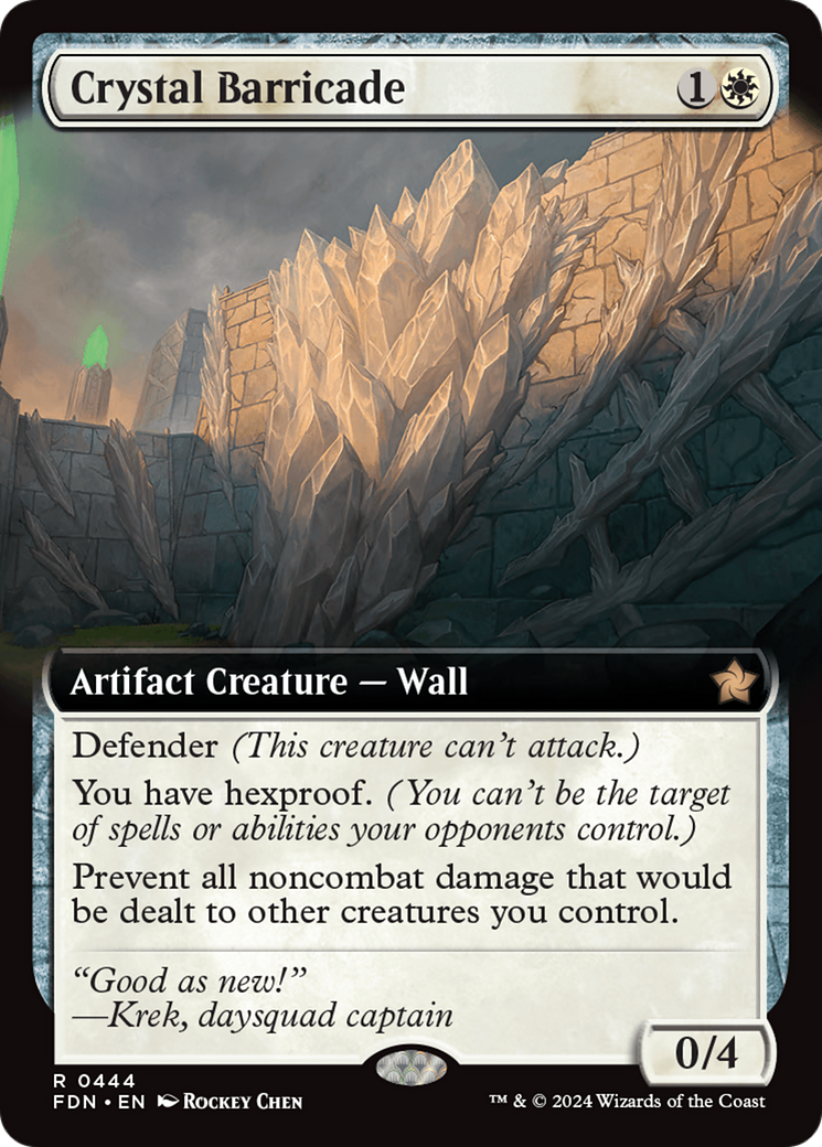 Magic: The Gathering - Crystal Barricade Foil - Foundations