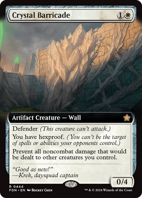 Magic: The Gathering - Crystal Barricade Foil - Foundations