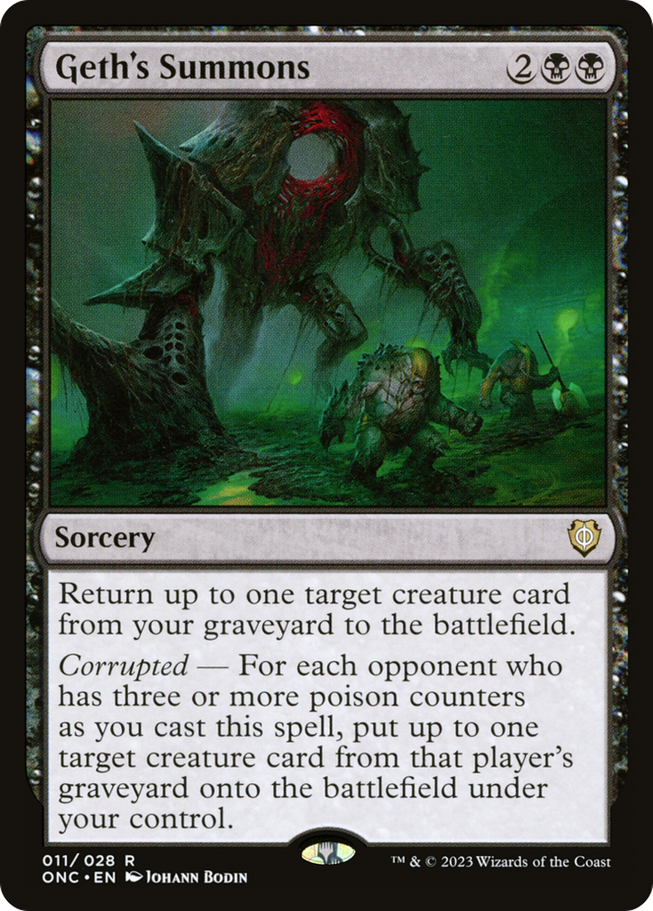 Magic: The Gathering - Geth's Summons - Phyrexia: All Will Be One Commander