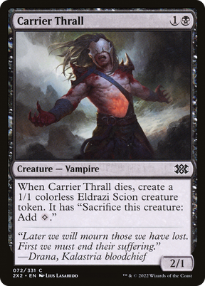 Magic: The Gathering - Carrier Thrall Foil - Double Masters 2022
