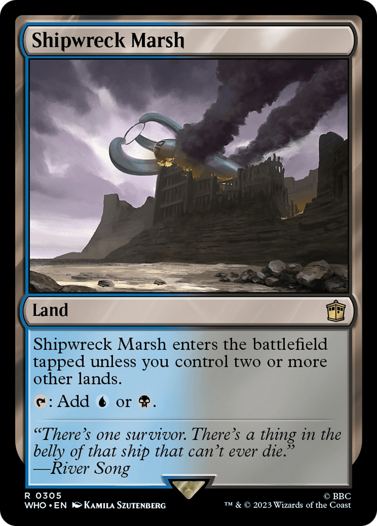 Magic: The Gathering - Shipwreck Marsh Foil - Doctor Who